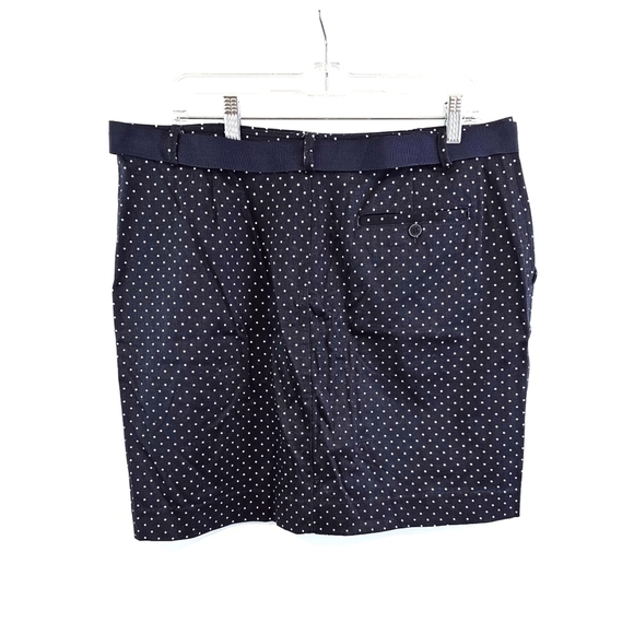 3/$25 Chaps by Ralph Lauren Size 12 Blue Polka Dot Skirt - Picture 2 of 3